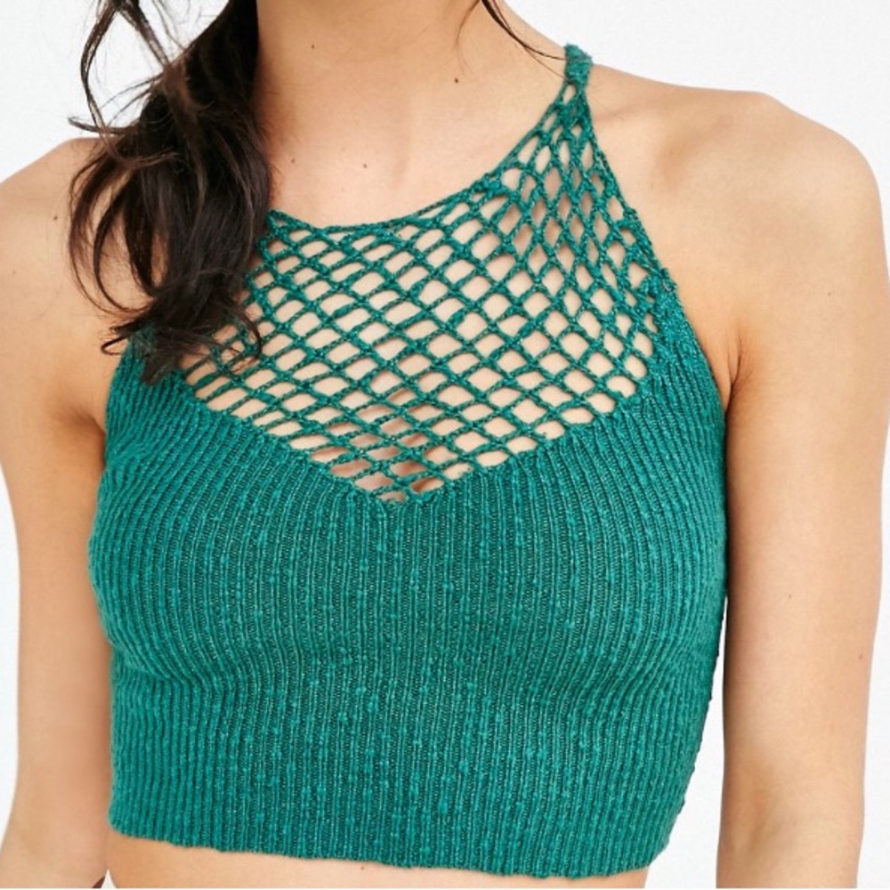 Urban Outfitters Green Knit Halter
